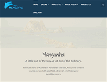Tablet Screenshot of mangawhai.co.nz